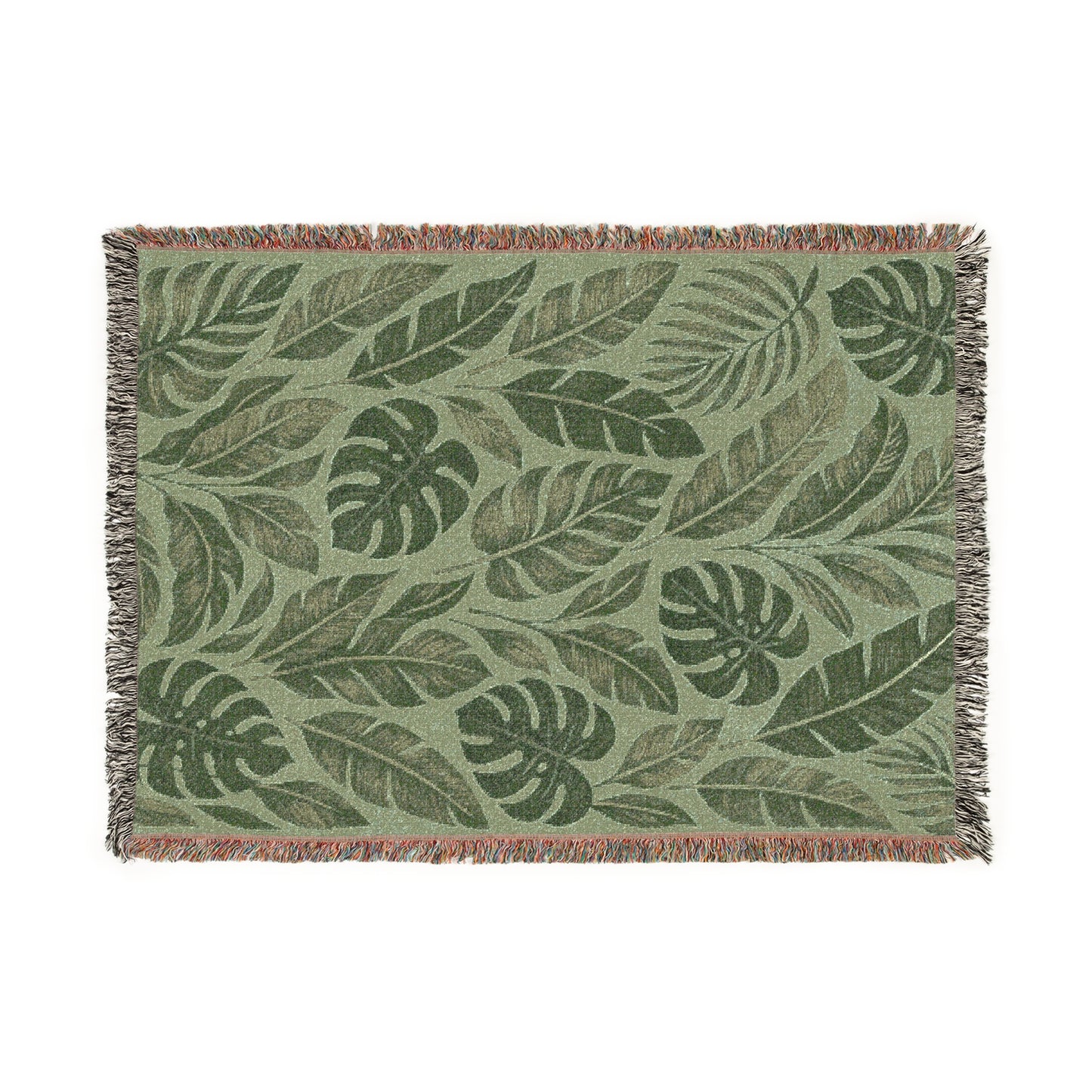 Tropical Woven Blanket - Cozy Home Décor, Ideal for Living Rooms, Perfect for Housewarming, Gift for Nature Lovers, Indoor/Outdoor Use