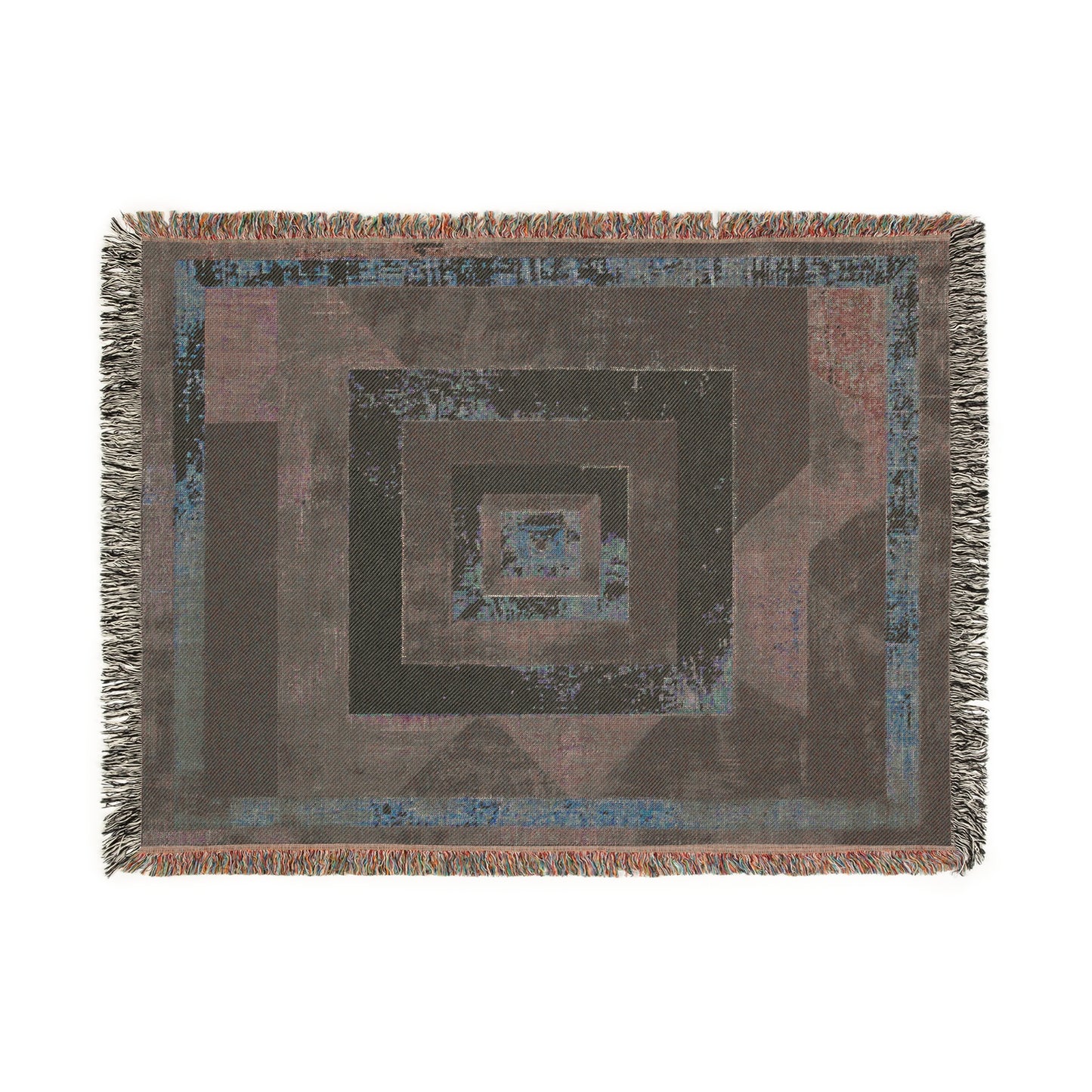 Geometric Woven Blanket - Cozy Home Decor, Boho Gift, Throw Blanket for All Occasions, Modern Design, Living Room Accessory