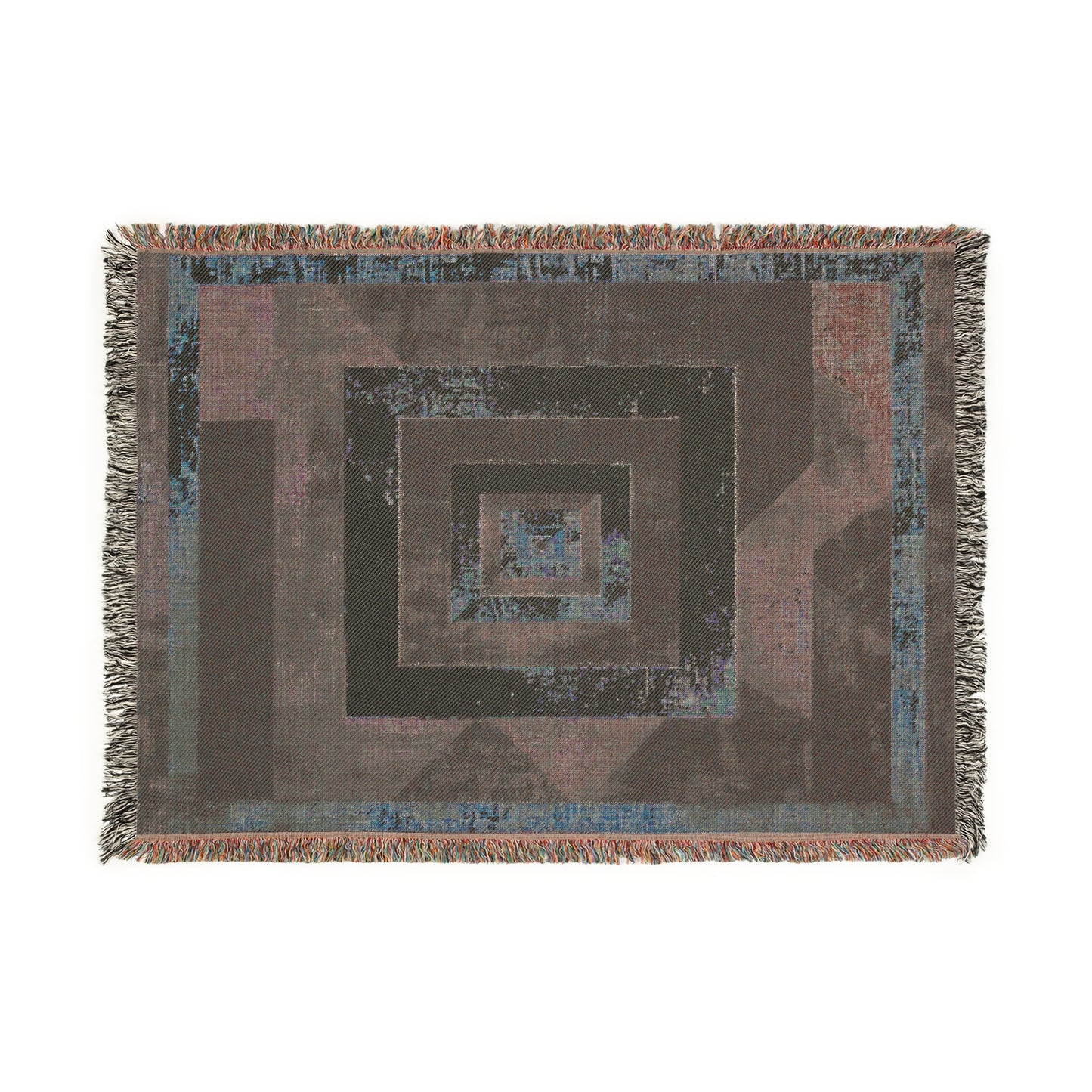 Geometric Woven Blanket - Cozy Home Decor, Boho Gift, Throw Blanket for All Occasions, Modern Design, Living Room Accessory