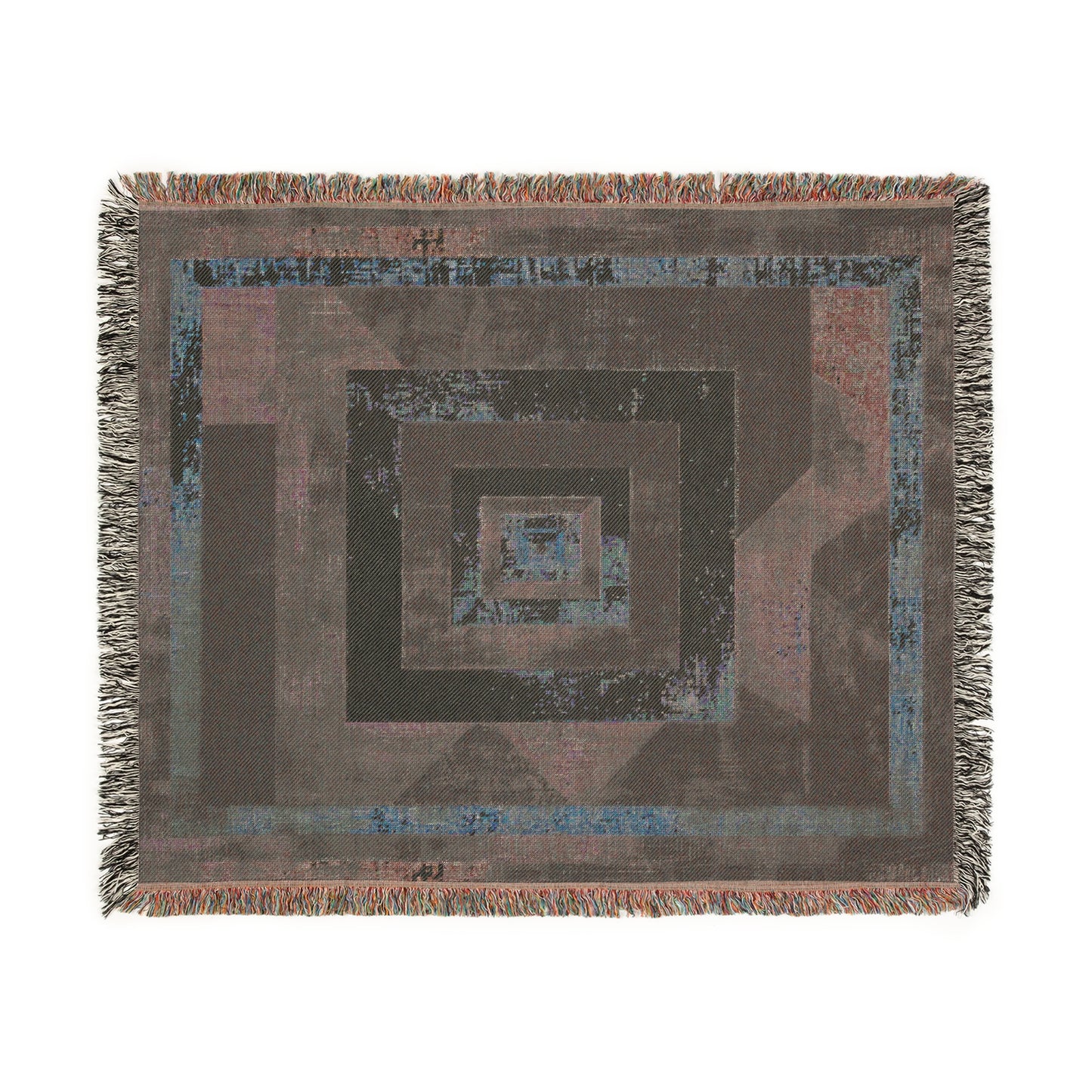 Geometric Woven Blanket - Cozy Home Decor, Boho Gift, Throw Blanket for All Occasions, Modern Design, Living Room Accessory