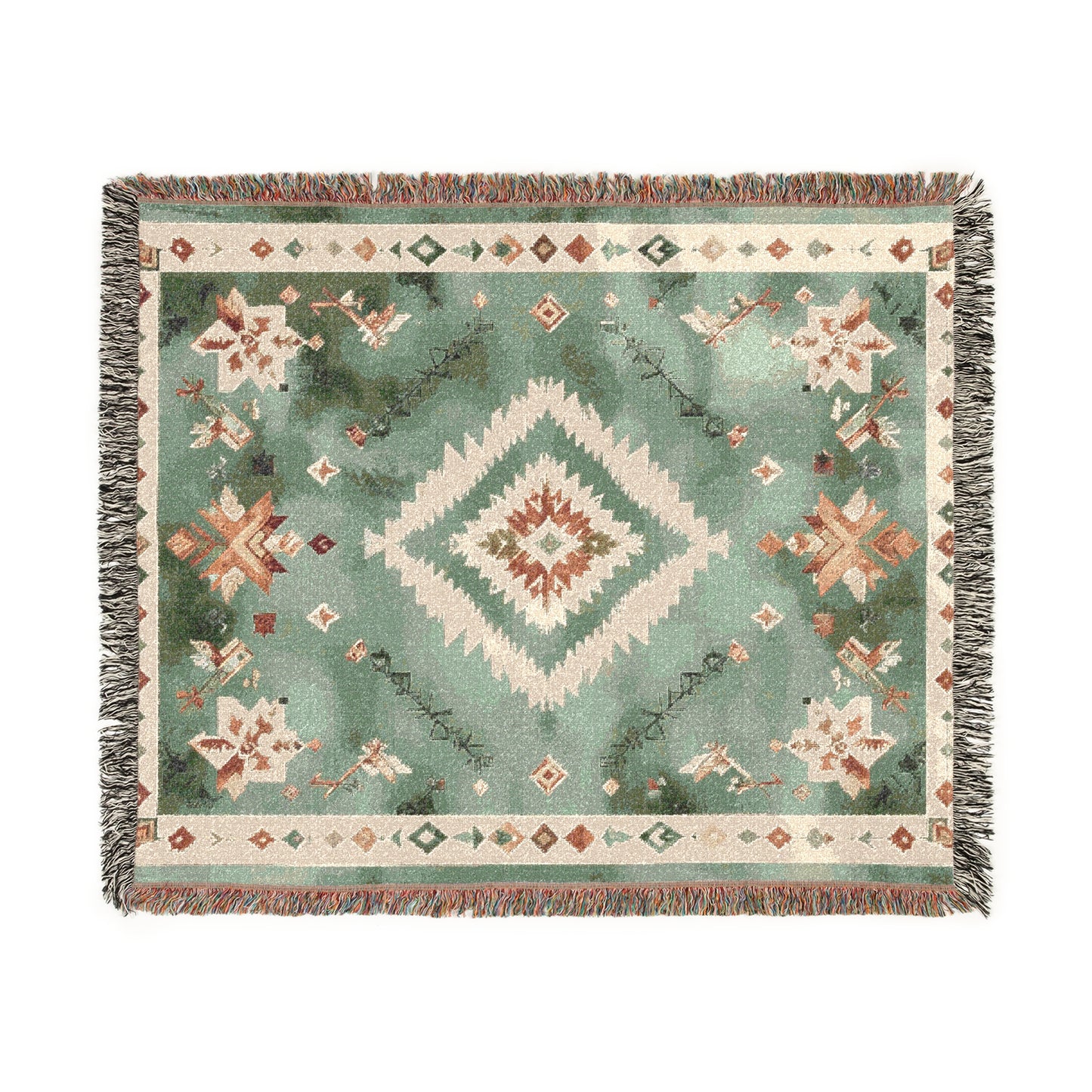 Bohemian Woven Blanket - Chic Home Decor, Cozy Gift for Friends, Throw Blanket, Boho Style, Housewarming, Relaxation