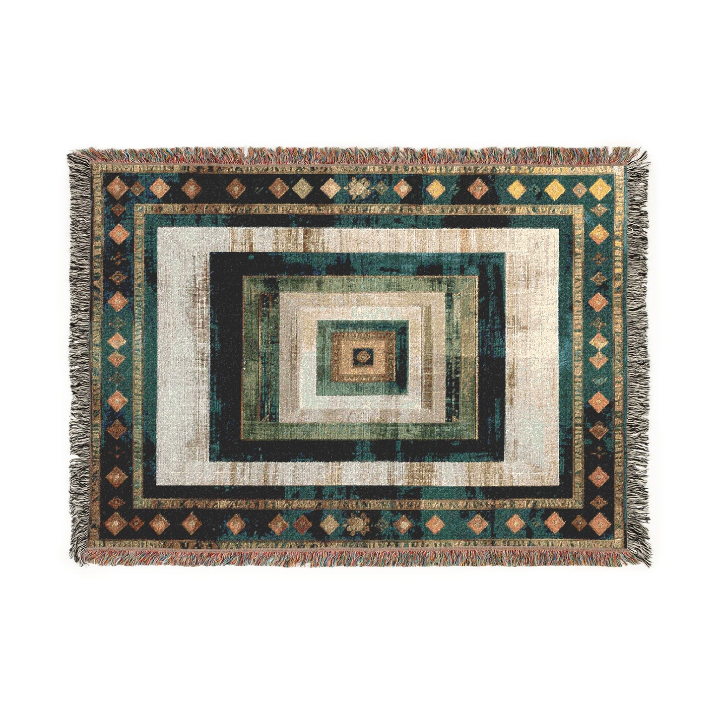 Cozy Woven Blanket - Modern Decorative Throw for Home, Gift for Housewarming, Bohemian Accent, Living Room Decor, Warm Layer