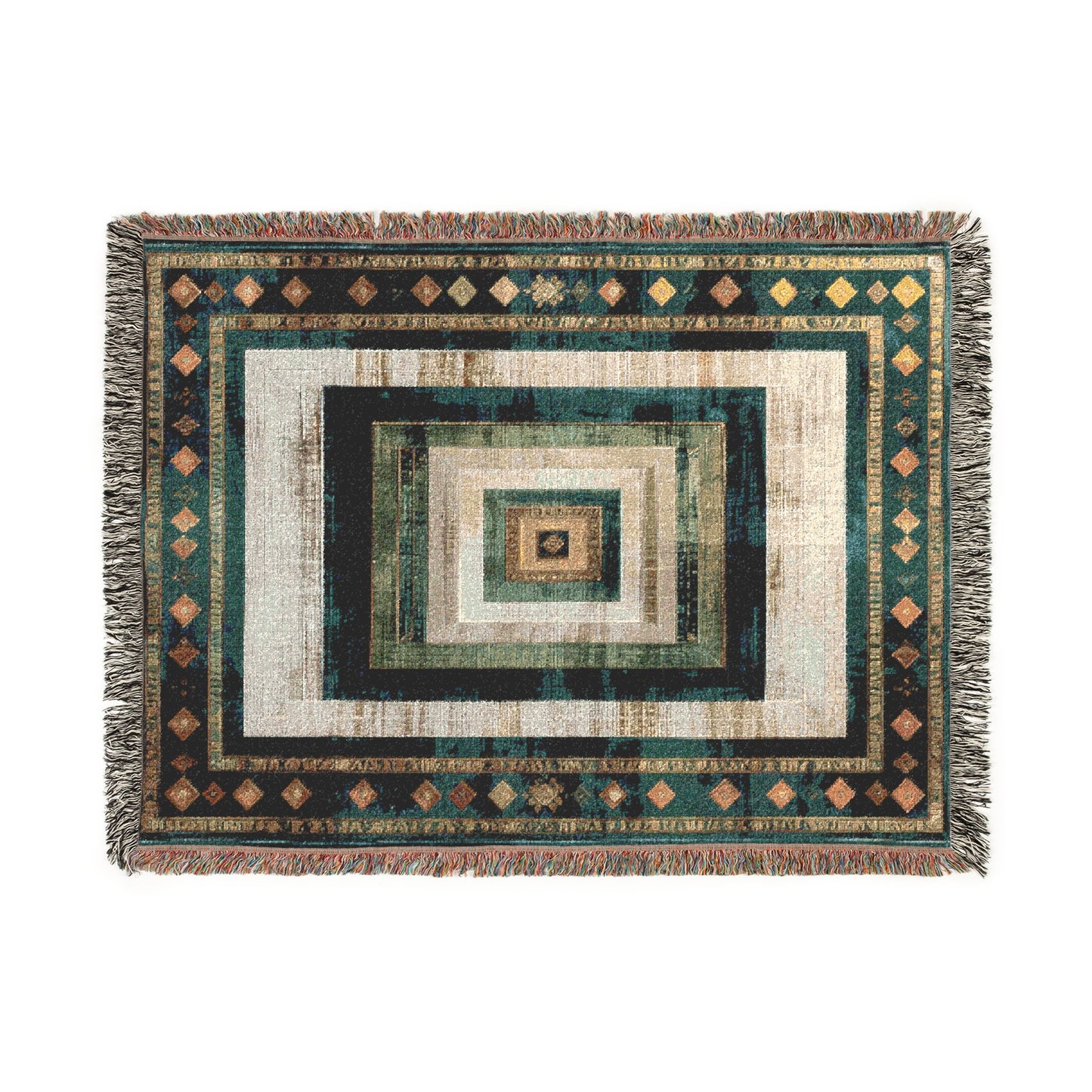 Cozy Woven Blanket - Modern Decorative Throw for Home, Gift for Housewarming, Bohemian Accent, Living Room Decor, Warm Layer