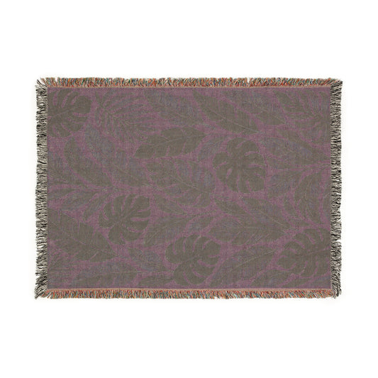 Tropical Woven Blanket - Cozy Home Décor, Ideal for Living Rooms, Perfect for Housewarming, Gift for Nature Lovers, Indoor/Outdoor Use