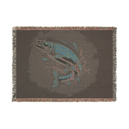 Fishing Tapestry Blanket, Cozy Home Decor, Perfect Gift for Anglers, Cabin Vibes, Unique Wall Hanging