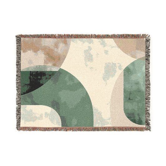 Modern Geometric Woven Blanket, Cozy Decor, Living Room Throw, Gift for Home, Unique Boho Blanket, Perfect for Any Season