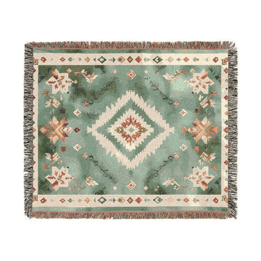 Bohemian Woven Blanket - Chic Home Decor, Cozy Gift for Friends, Throw Blanket, Boho Style, Housewarming, Relaxation