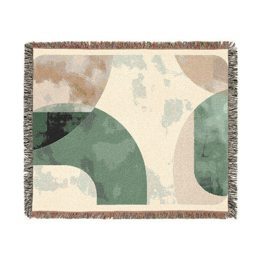 Modern Geometric Woven Blanket, Cozy Decor, Living Room Throw, Gift for Home, Unique Boho Blanket, Perfect for Any Season