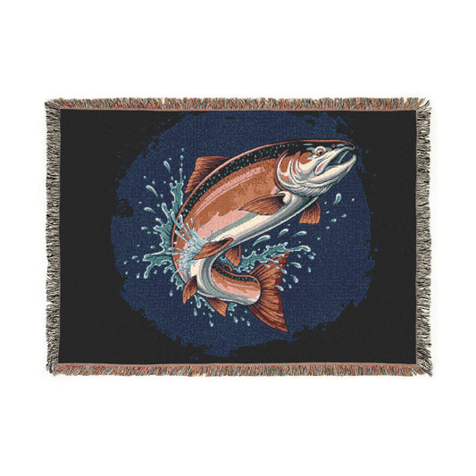 Fishing Tapestry Blanket, Cozy Home Decor, Perfect Gift for Anglers, Cabin Vibes, Unique Wall Hanging