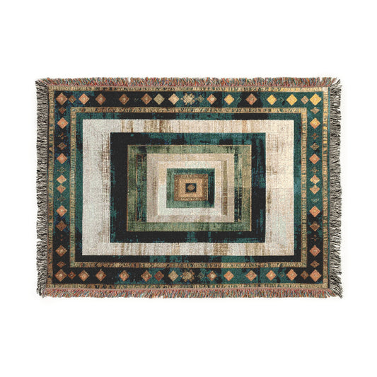 Cozy Woven Blanket - Modern Decorative Throw for Home, Gift for Housewarming, Bohemian Accent, Living Room Decor, Warm Layer