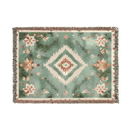 Bohemian Woven Blanket - Chic Home Decor, Cozy Gift for Friends, Throw Blanket, Boho Style, Housewarming, Relaxation
