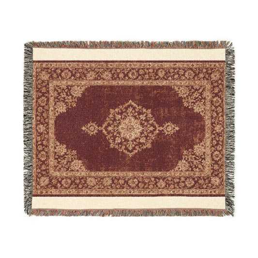 Cozy Bohemian Woven Blanket, Cozy Home Decor, Gift for Her, Housewarming, Vintage Tapestry, Indoor/Outdoor Use